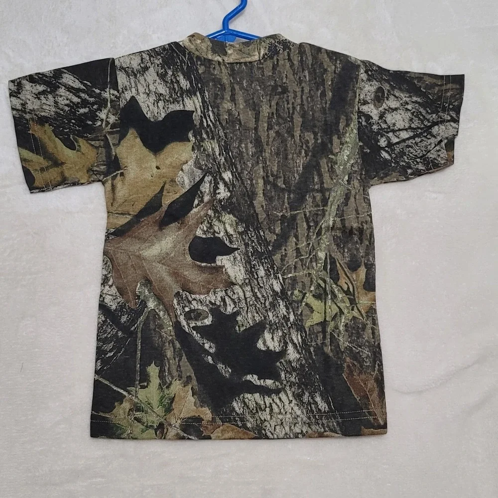 Kids Camo T Shirt Size XS Short Sleeve Camouflage Elk